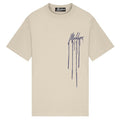 Malelions Dripped T-shirt Beige