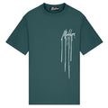 Malelions Dripped T-shirt Donker Blauw