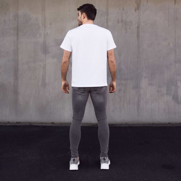 Malelions Dripped T-shirt Wit