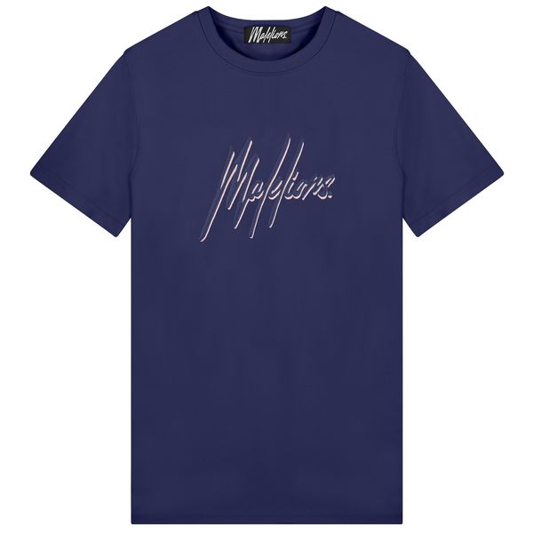 malelions duo essential t-shirt navy
