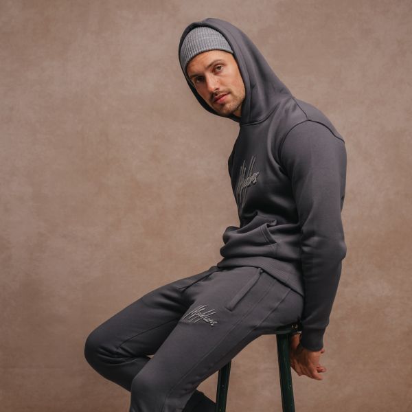 Malelions Duo Essentials Hoodie Antraciet