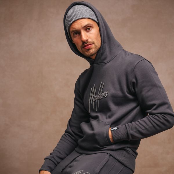 Malelions Duo Essentials Hoodie Antraciet