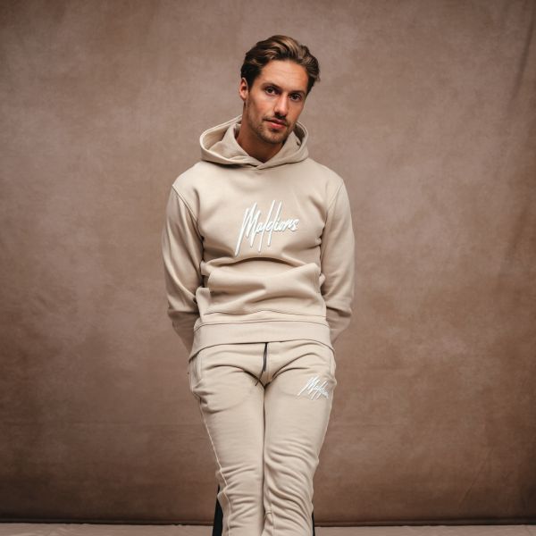 Malelions Duo Essentials Hoodie Beige