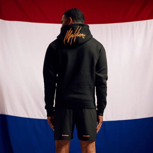 Malelions EK2024 Signature Hoodie Zwart/Oranje