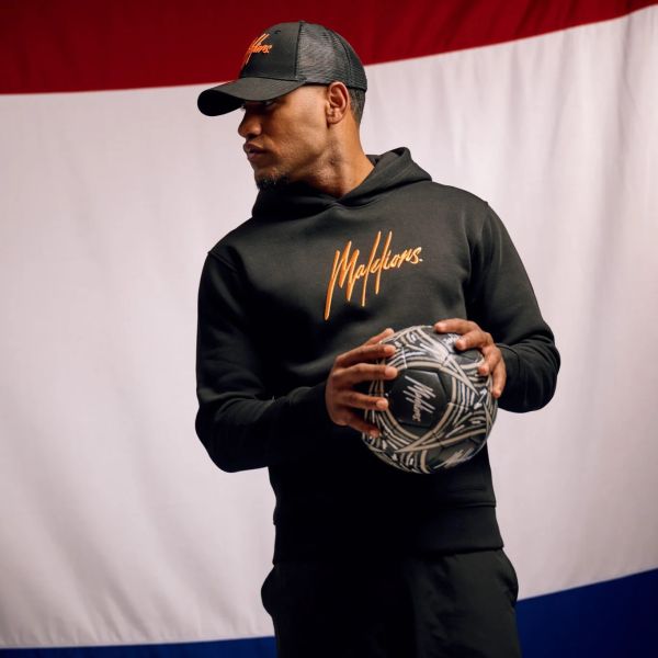 Malelions EK2024 Signature Hoodie Zwart/Oranje