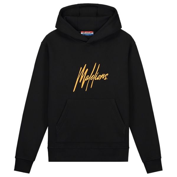 Malelions EK2024 Signature Hoodie Zwart/Oranje
