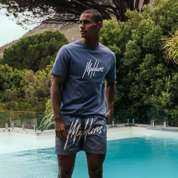 malelions essential t-shirt blauw