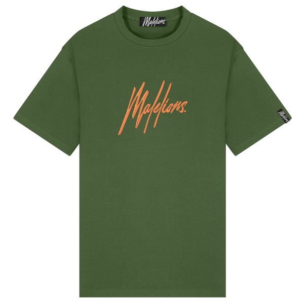 malelions essential t-shirt donker groen