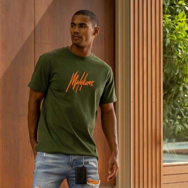 malelions essential t-shirt donker groen
