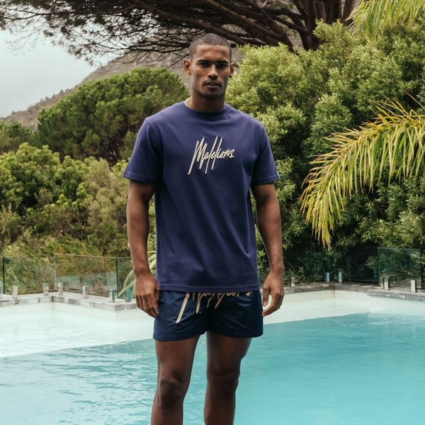 malelions essential t-shirt navy