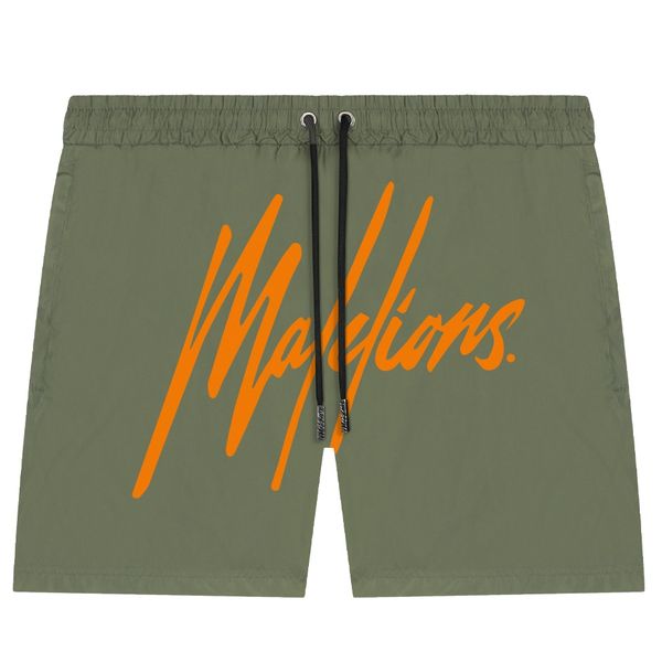 malelions essential zwembroek donker groen