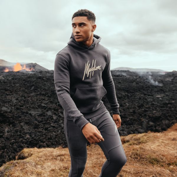 Malelions Essentials Hoodie Antraciet