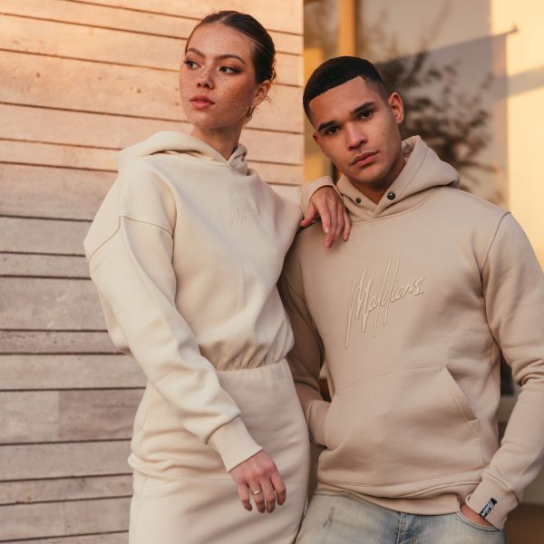 Malelions Essentials Hoodie Beige