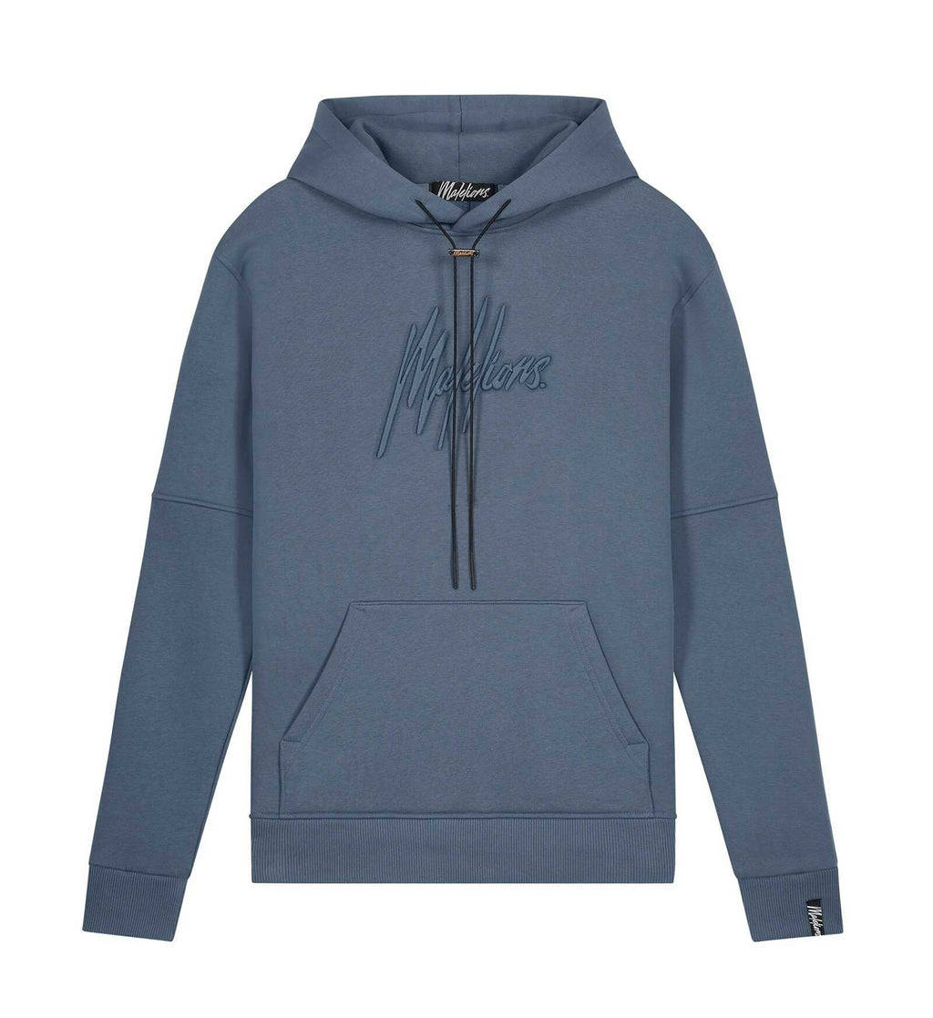Malelions Essentials Hoodie Blauw M1-SS22-23