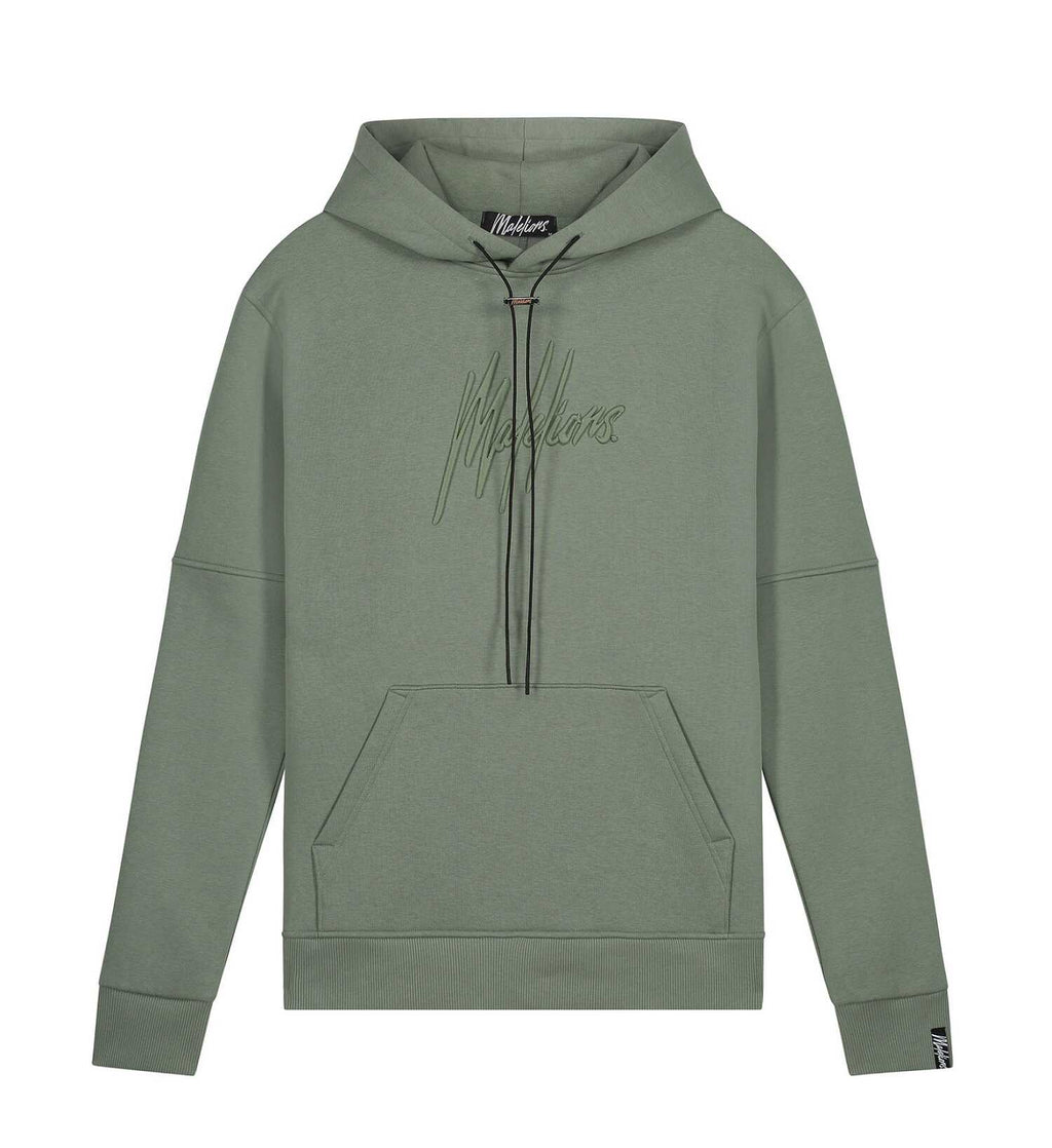 Malelions Essentials Hoodie Donker Groen M1-SS22-23