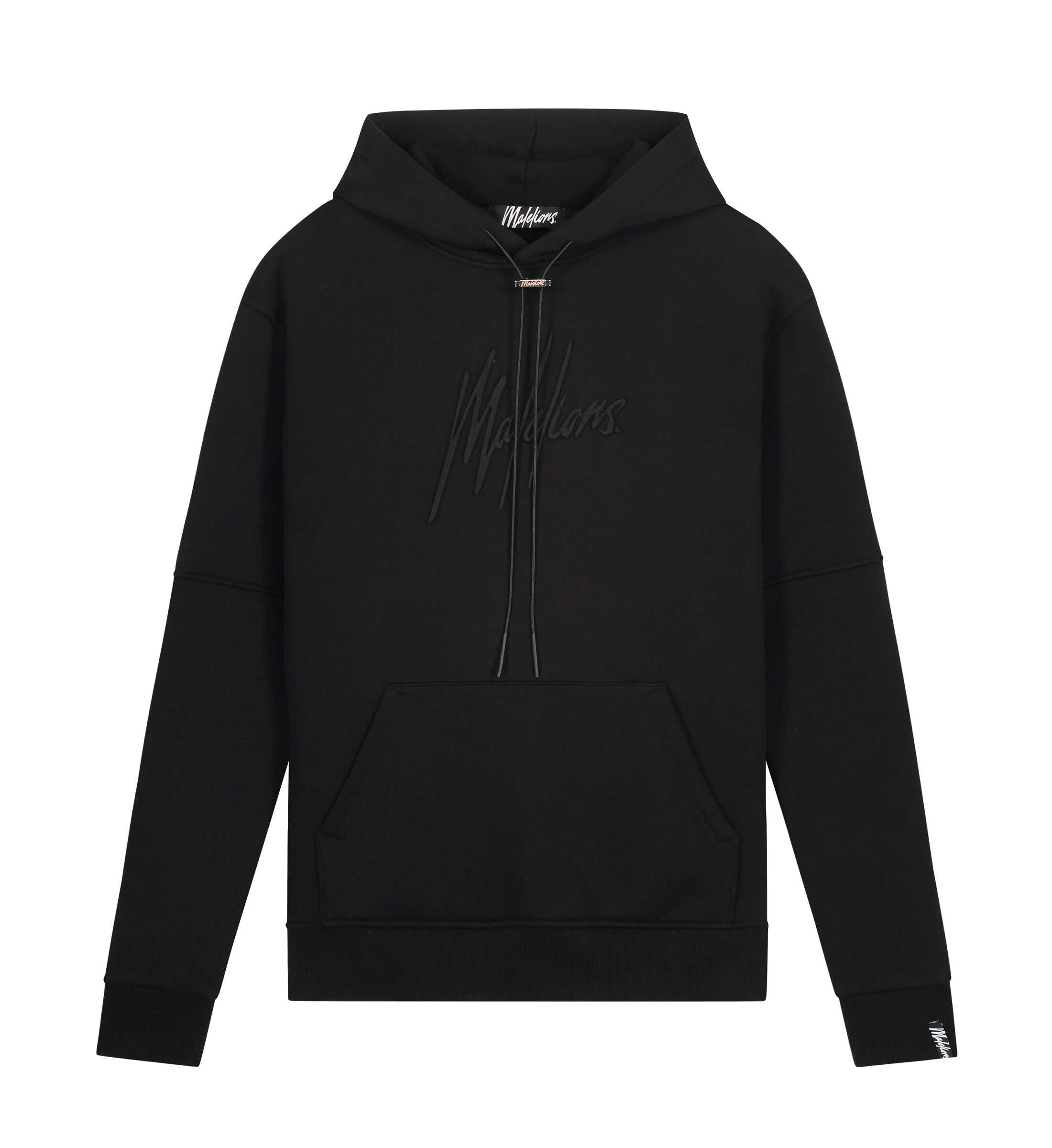 Malelions Essentials Hoodie Zwart M1-PS22-03