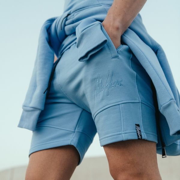 Malelions Essentials Korte Broek Licht Blauw