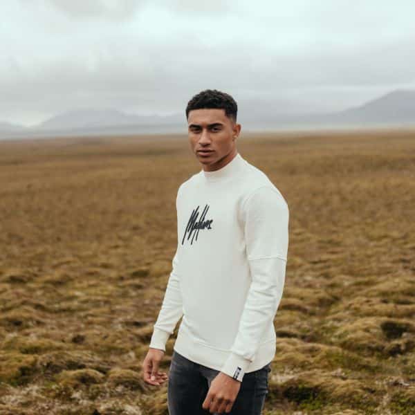 malelions essentials sweater off white