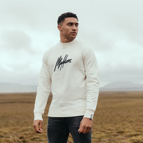 malelions essentials sweater off white