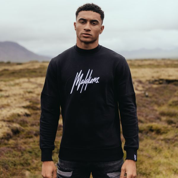 malelions essentials sweater zwart 2