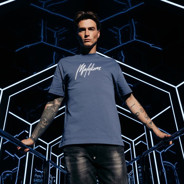 Malelions Essentials T-shirt Blauw