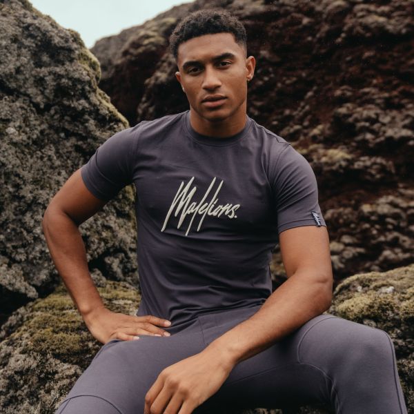 malelions essentials t-shirt antraciet