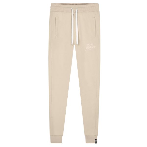 Malelions Essentials Trainingsbroek Beige