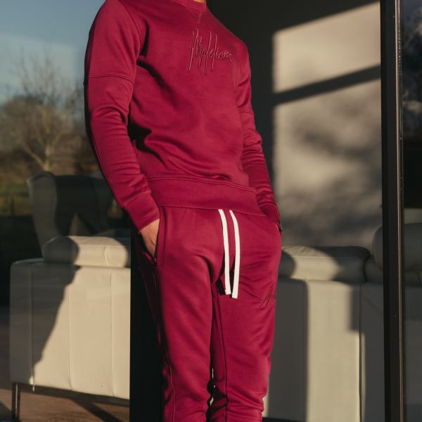 Malelions Essentials Trainingsbroek Cherry
