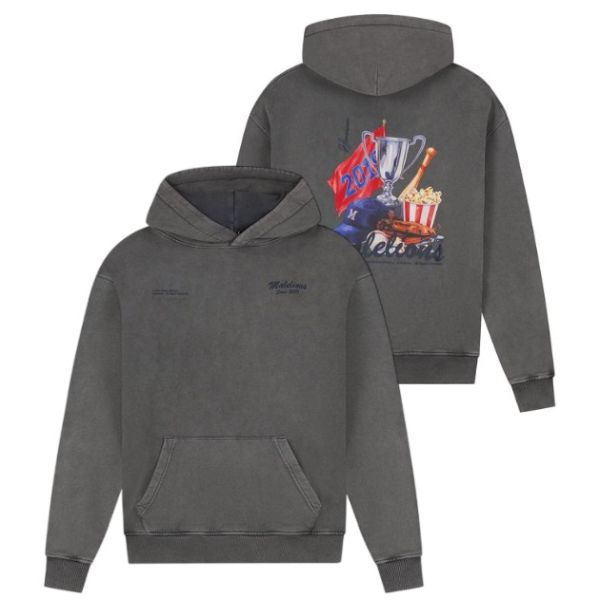 Malelions Homerun Hoodie Antraciet