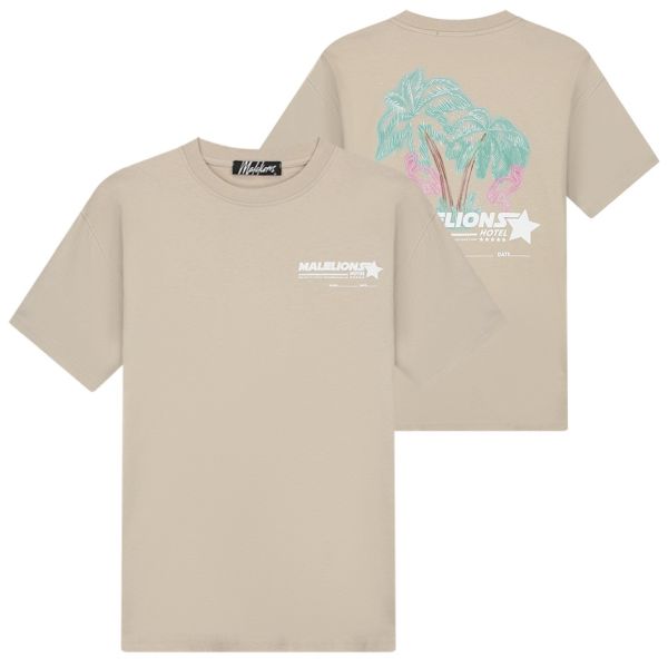 Malelions Hotel T-shirt Beige