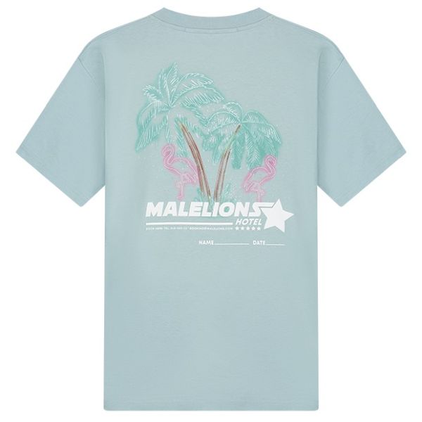 Malelions Hotel T-shirt Licht Blauw