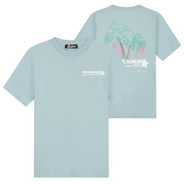 Malelions Hotel T-shirt Licht Blauw