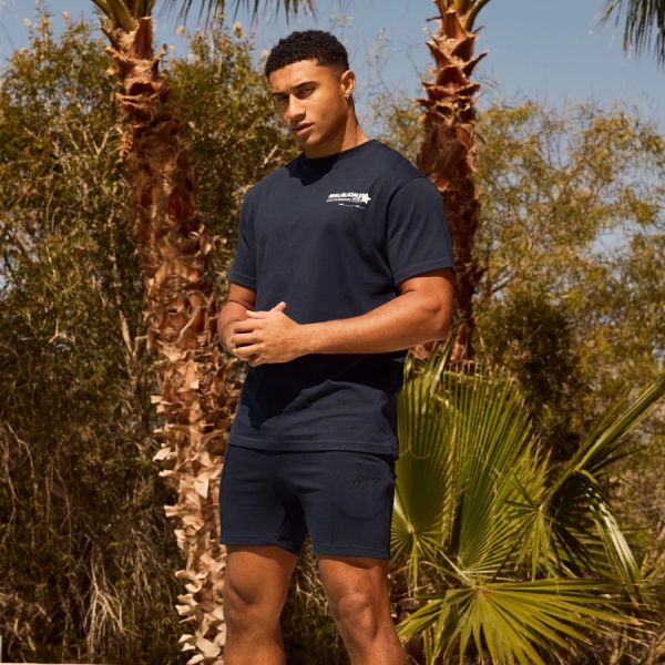 Malelions Hotel T-shirt Navy