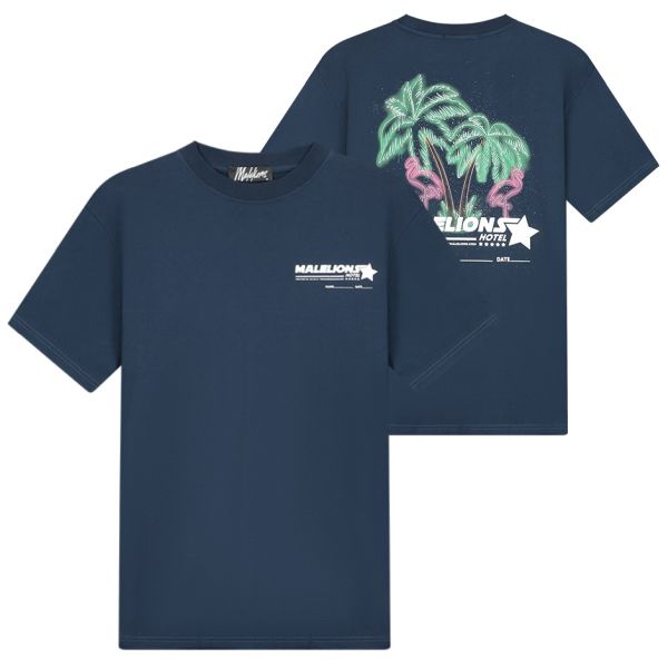 Malelions Hotel T-shirt Navy