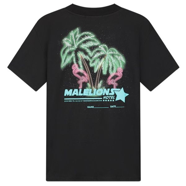 Malelions Hotel T-shirt Zwart
