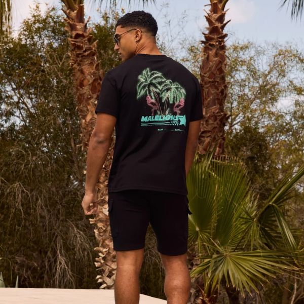 Malelions Hotel T-shirt Zwart