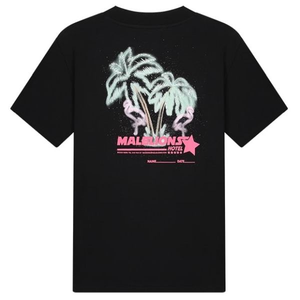 Malelions Hotel T-shirt Zwart