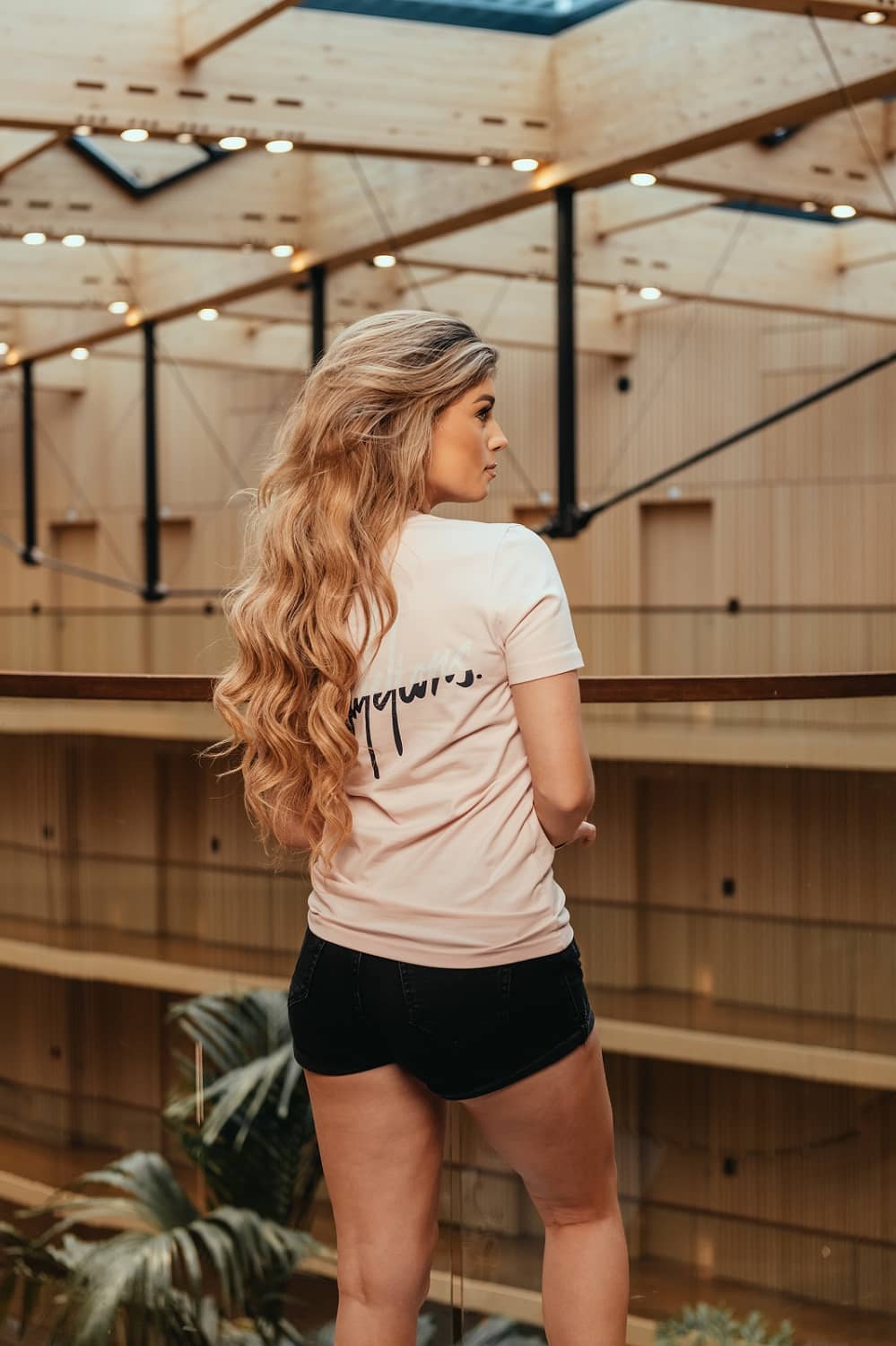 Malelions Kiki T-shirt Dames Peach