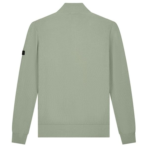 Malelions Knit Quarter Zip Sweater Licht Groen