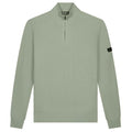 Malelions Knit Quarter Zip Sweater Licht Groen