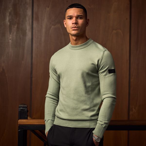 Malelions Knit Sweater Licht Groen