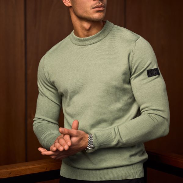 Malelions Knit Sweater Licht Groen