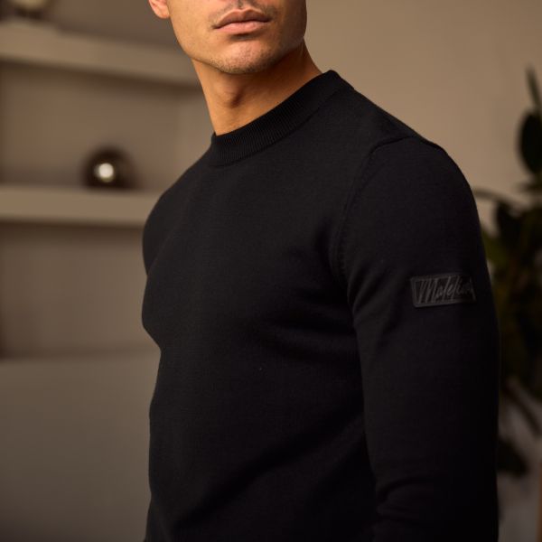 Malelions Knit Sweater Zwart