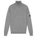 Malelions Knit Turtleneck Sweater Grijs
