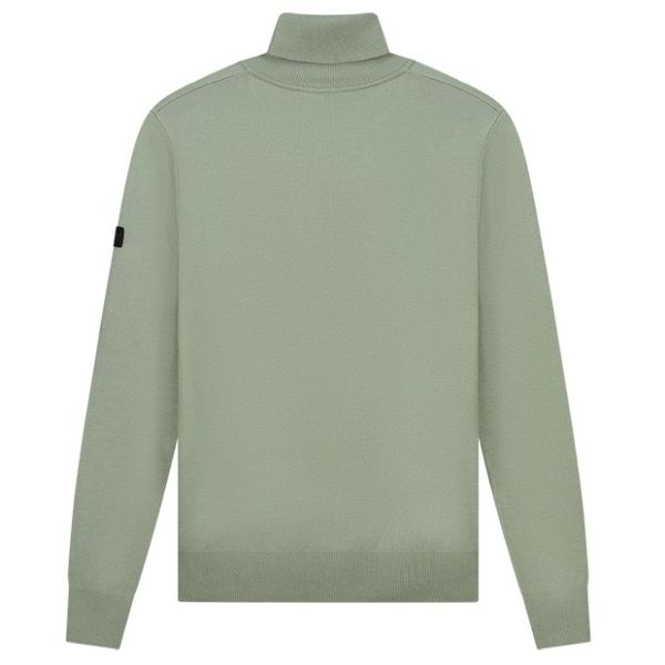 Malelions Knit Turtleneck Sweater Licht Groen