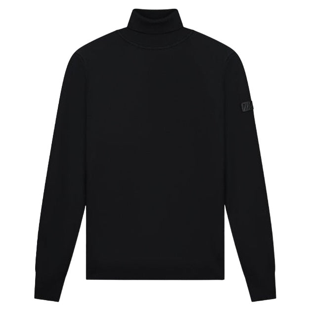 Malelions Knit Turtleneck Sweater Zwart