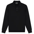 Malelions Knitted Longsleeve Polo Zwart