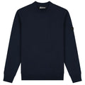 Malelions Knitted Mock Neck Sweater Navy