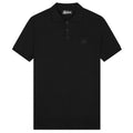 Malelions Knitted Patch Polo Zwart