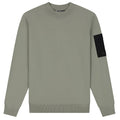 Malelions Knitted Pocket Sweater Licht Groen